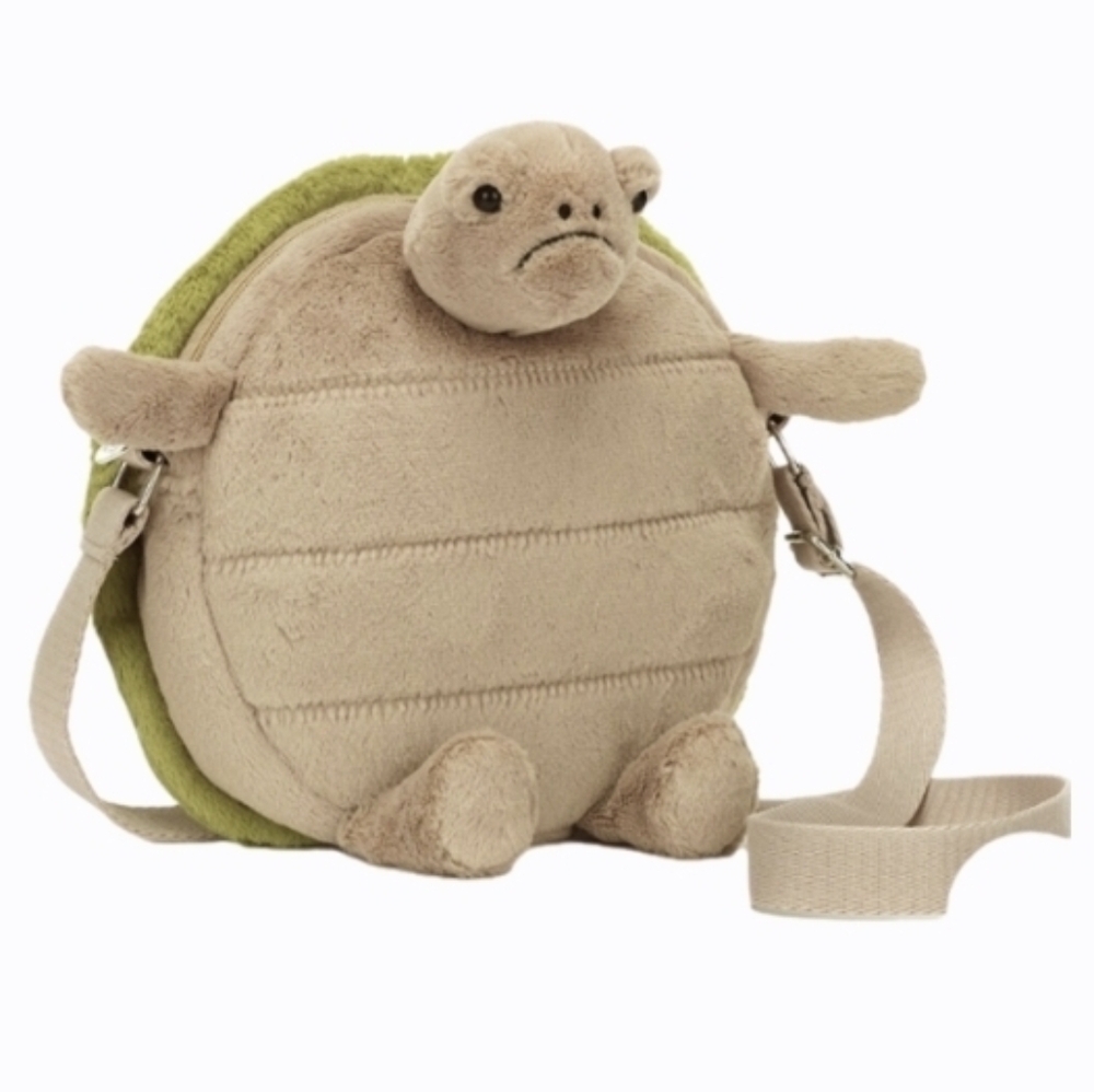 Jellycat Timmy Turtle Bag 10.2x8.7x2" Soft & Plysh BNWT Authentic